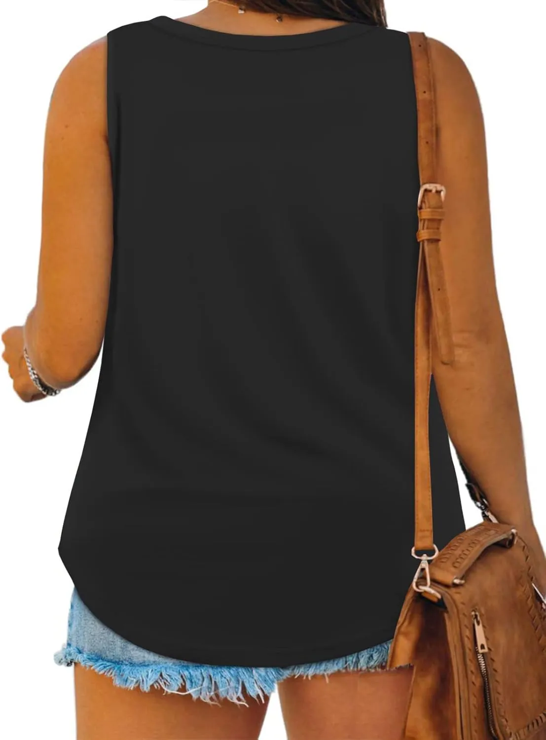 DOLNINE Womens-Plus-Size-Tank-Tops Summer Sleeveless T Shirts Casual Button Down Tunic Tee