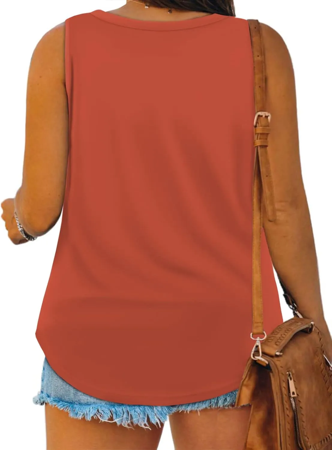 DOLNINE Womens-Plus-Size-Tank-Tops Summer Sleeveless T Shirts Casual Button Down Tunic Tee