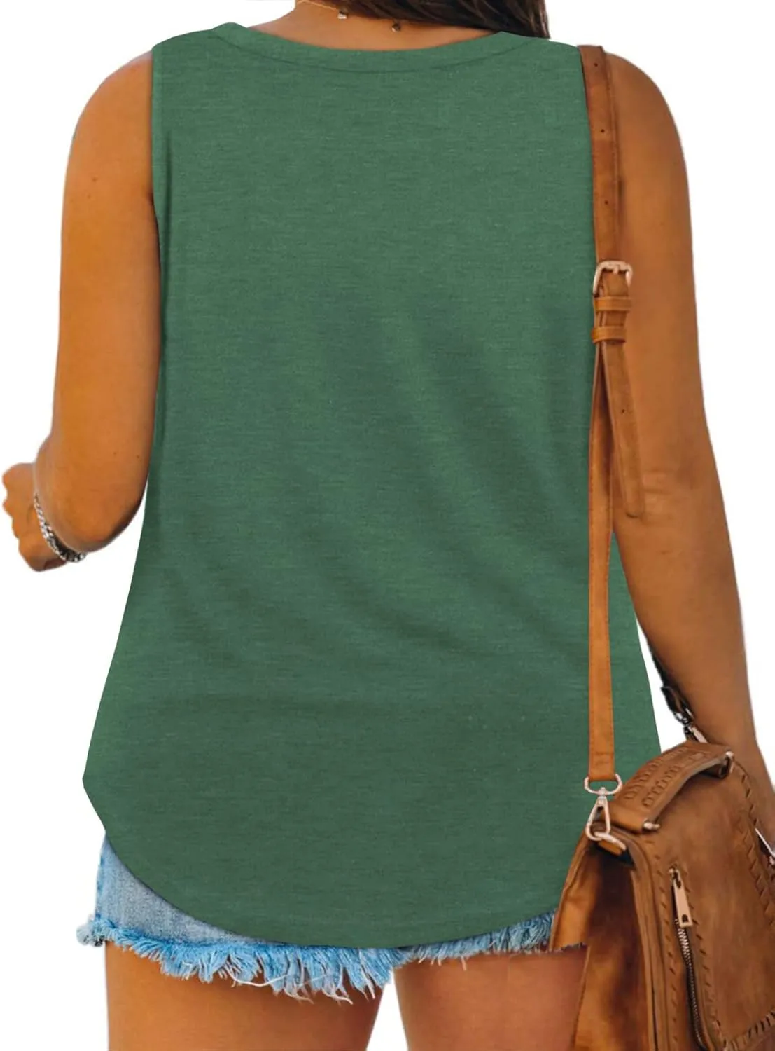 DOLNINE Womens-Plus-Size-Tank-Tops Summer Sleeveless T Shirts Casual Button Down Tunic Tee