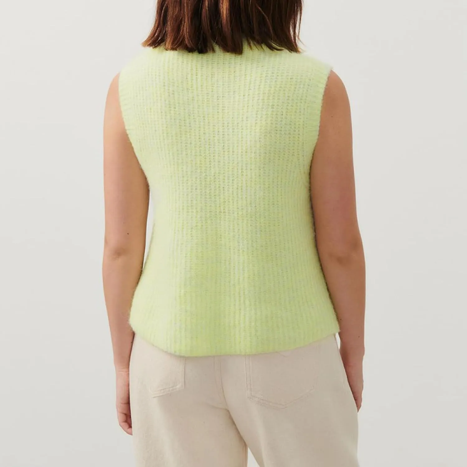 Y2k Girls Summer Knitted Vest Women Knitted Sweater Vest Sleeveless Button Down Ribbed Knit Cardigan Tank Top